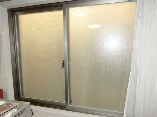 窓の結露対策、防音対策　リクシル内窓インプラス　名古屋市昭和区